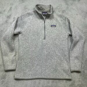 Patagonia Better Sweater Women's M Heather Gray 1/4 Zip Pullover Outdoor Hiking